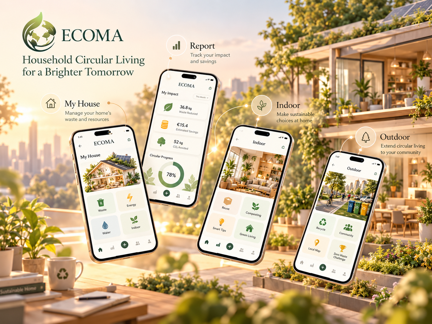 Selected ECOMA household circular living concept preview