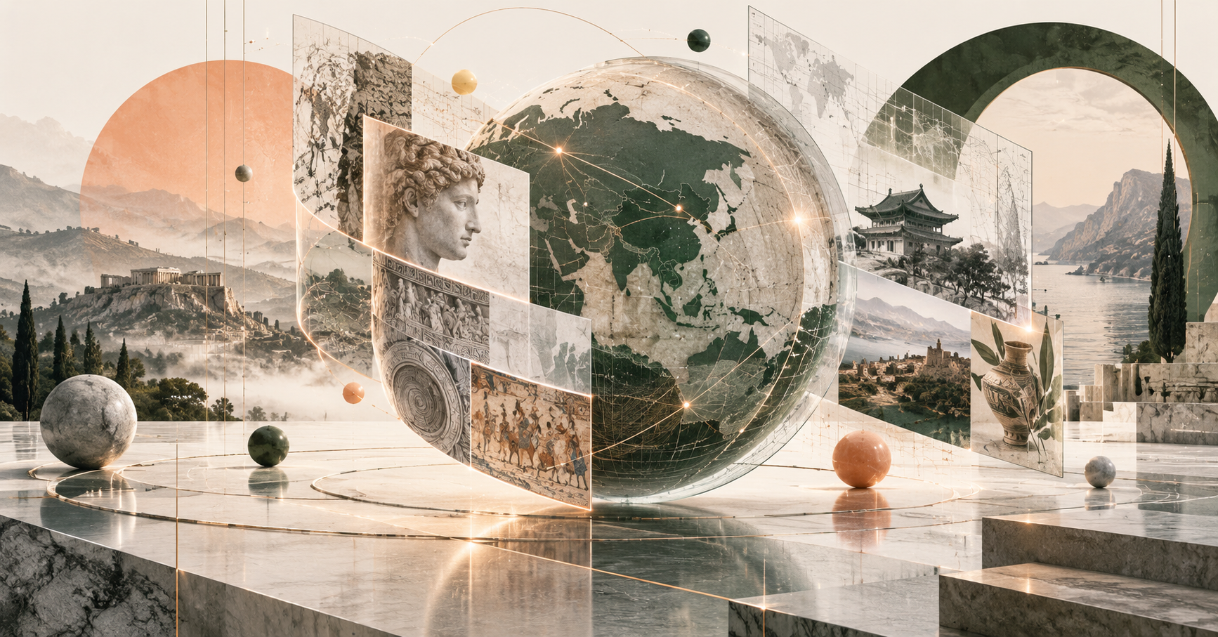 Conceptual AVAN Infinite visual exploring digital access, cultural memory and cultural sustainability